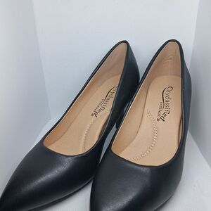 Cityclassified Black Women’s Classic Pointed-Toe Flats